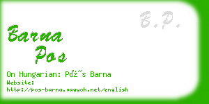 barna pos business card